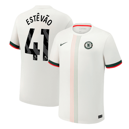 ESTÊVÃO #41 Chelsea Uitshirt 2025/26 Wit
