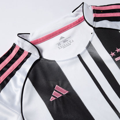 Juventus Thuis Tenue Kit 2025/26 Kind Zwart&Wit