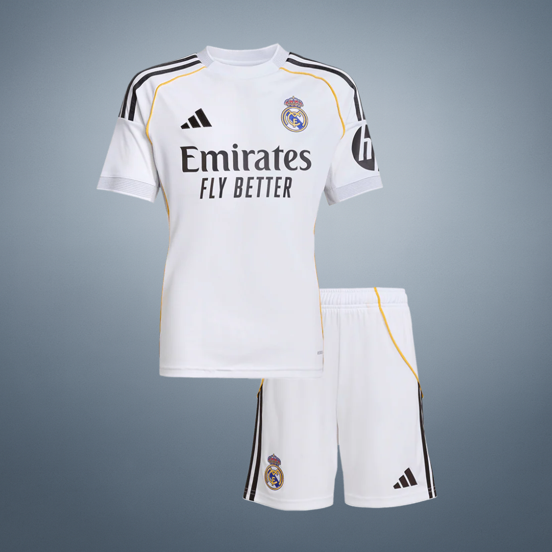 Real Madrid Thuistenue Kit 2025/26 Kinderen