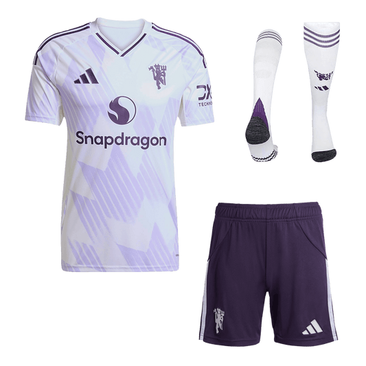 Manchester United Extérieur Maillot Kit 2025/26 Blanc