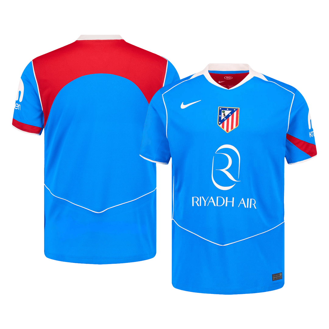 Atlético Third Maillot 2025/26 Bleu Grande Taille