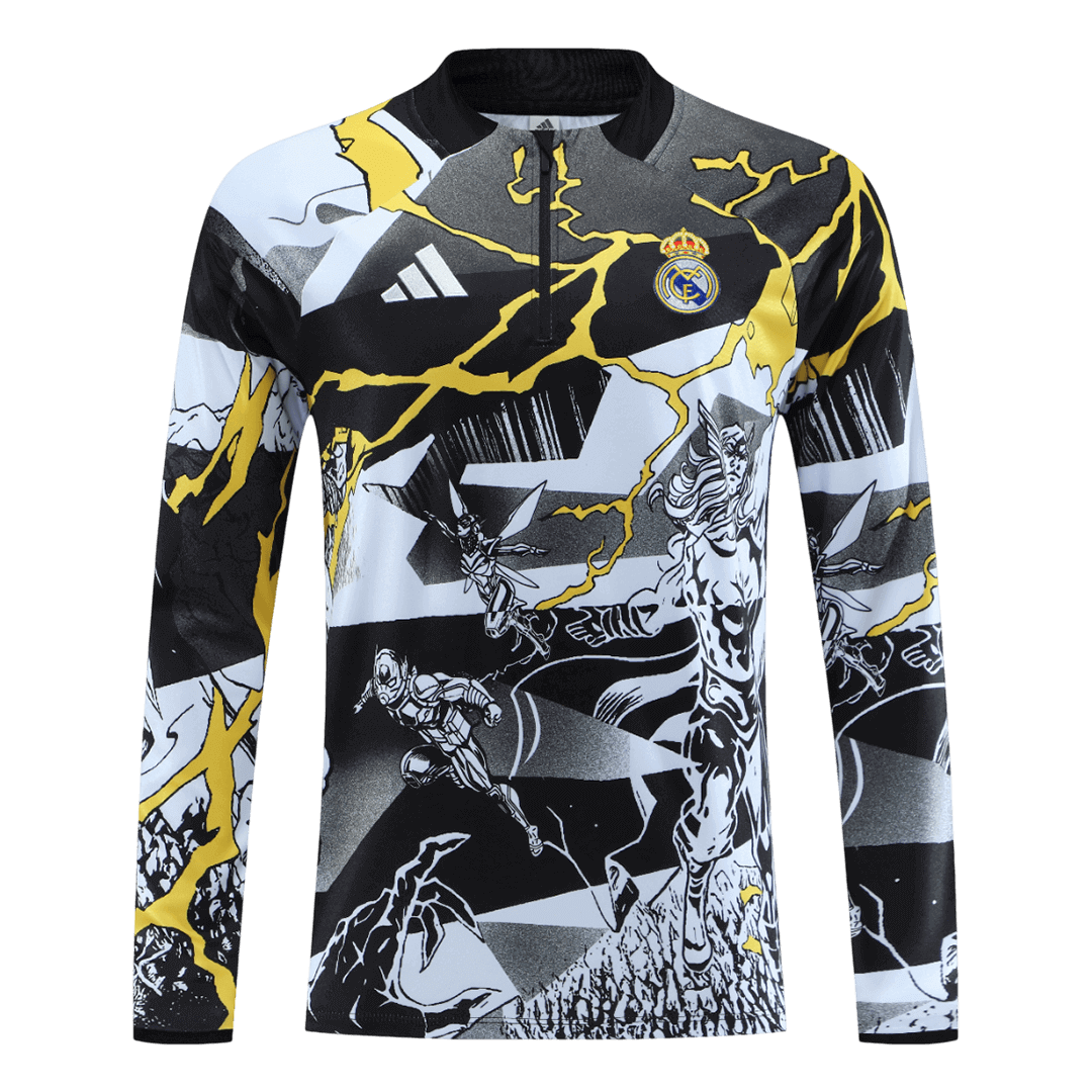 Real Madrid Sweatshirt Kit 2025/26 Junior Noir
