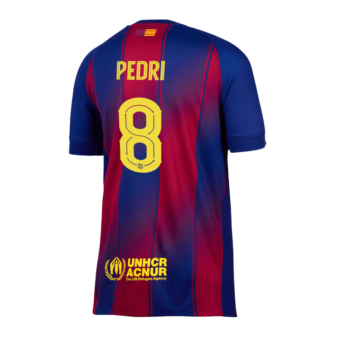 PEDRI #8 Barcelone Domicile Maillot 2025/26 - UCL
