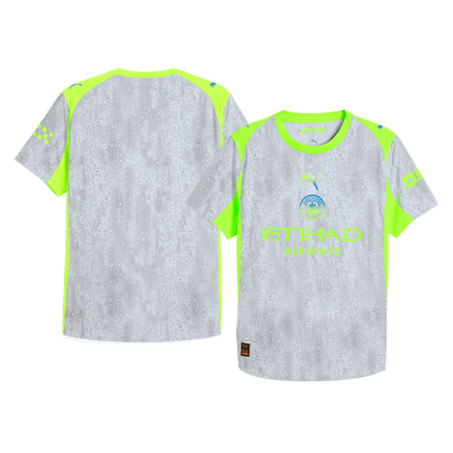 Manchester City Derde Thuisshirt 2025/26 Grijs Authentiek