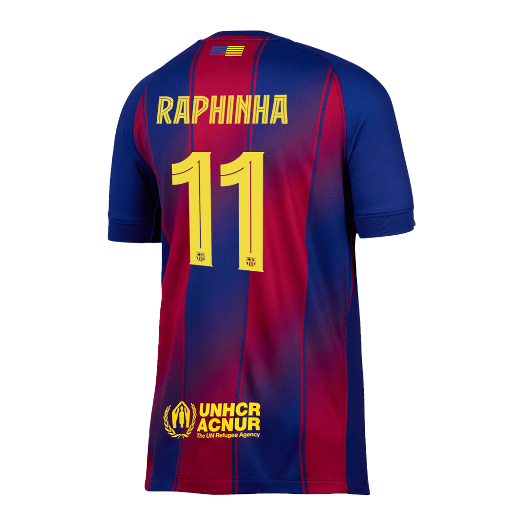 RAPHINHA #11 Barcelona Thuisshirt 2025/26 - UCL
