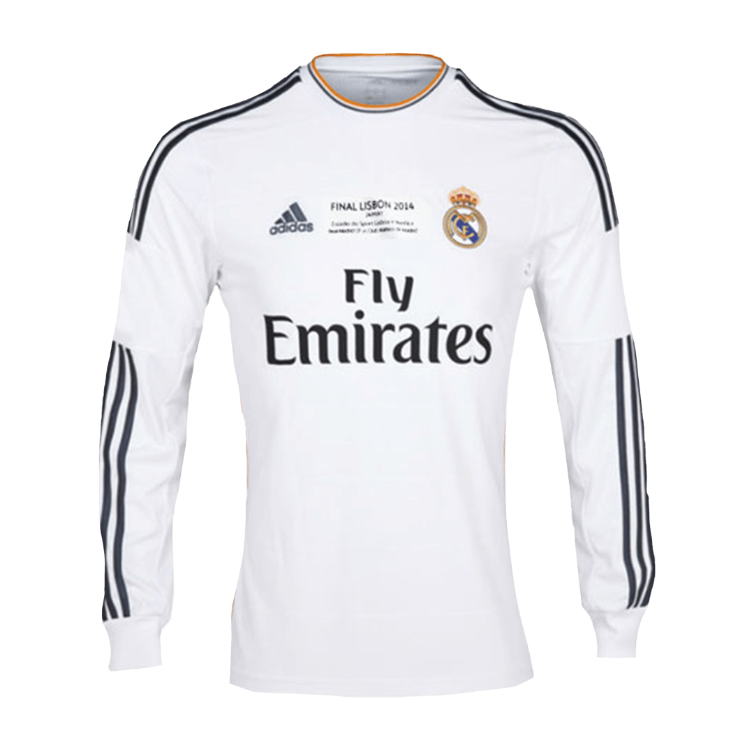 Retro Real Madrid Domicile Maillot Manches Longues 2013/14 - UCL Final