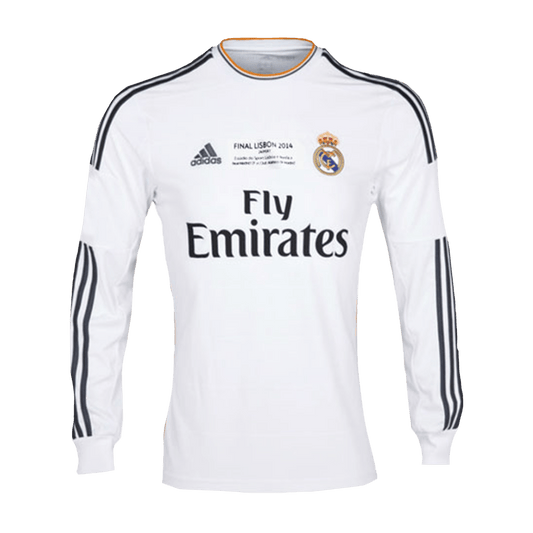 Retro Real Madrid Domicile Maillot Manches Longues 2013/14 - UCL Final