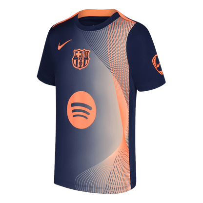 Barcelone Pre-Match Maillot 2025/26 Orange&Black Grande Taille