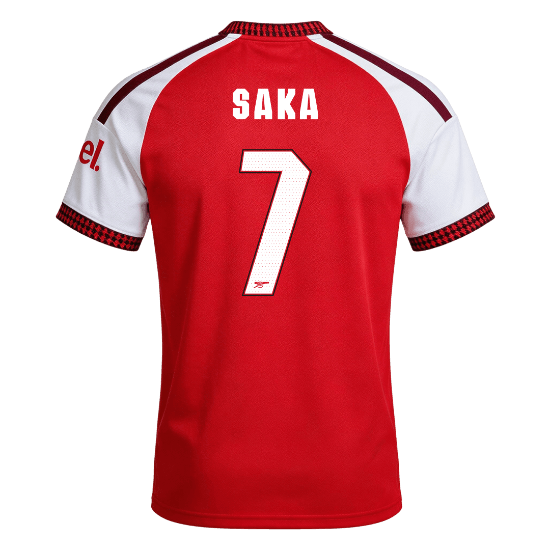 SAKA #7 Arsenal Domicile Maillot 2026/27 Rouge - UCL