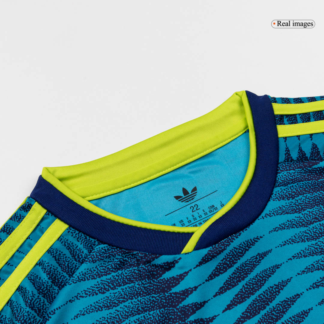 Colombie Extérieur Maillot Kit - Coupe du Monde 2026 Junior Bleu