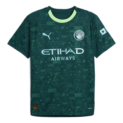 Manchester City Fourth Maillot 2025/26 Vert Grande Taille