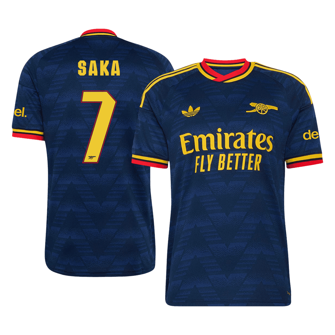 SAKA #7 Arsenal Extérieur Maillot 2026/27 Bleu marine - UCL
