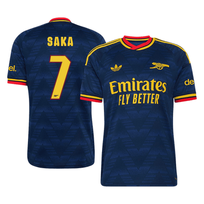 SAKA #7 Arsenal Extérieur Maillot 2026/27 Bleu marine - UCL