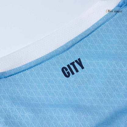 REIJNDERS #4 Manchester City Thuistenue 2025/26 Blauw Speler