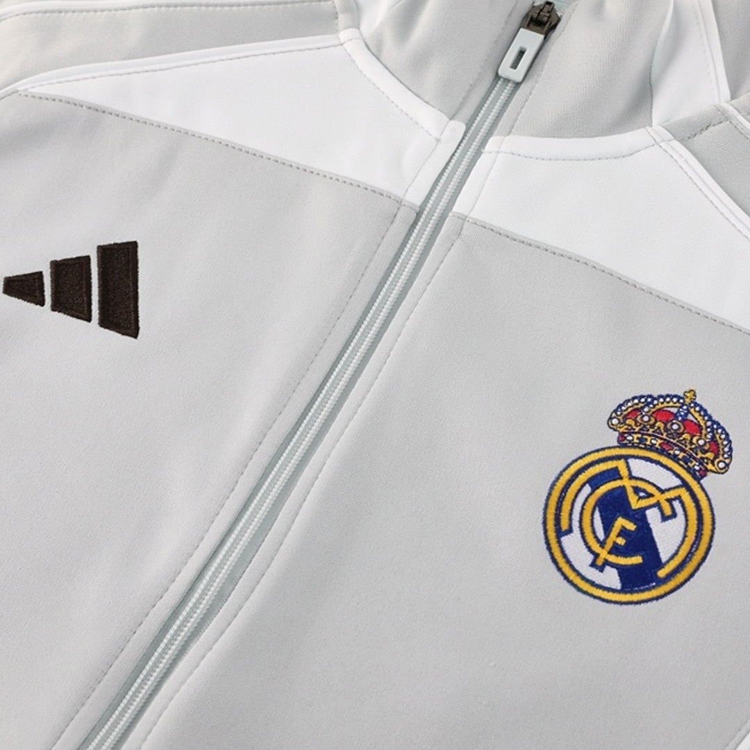 Real Madrid Voetbaljack Kit 2025/26 Grijs
