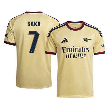 SAKA #7 Arsenal Third Maillot 2026/27 Jaune Joueur - UCL
