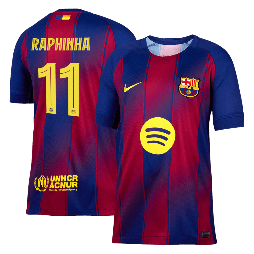 RAPHINHA #11 Barcelona Thuisshirt 2025/26 - UCL