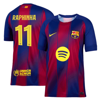 RAPHINHA #11 Barcelona Thuisshirt 2025/26 - UCL