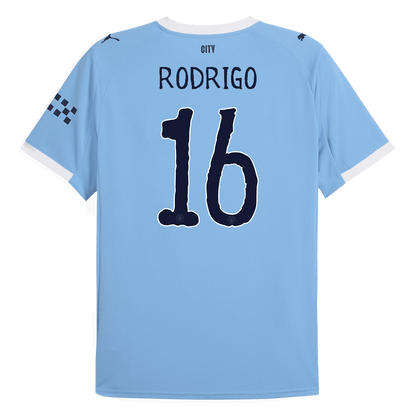 RODRIGO #16 Manchester City Thuisshirt 2025/26 - Wereldbeker voor clubs