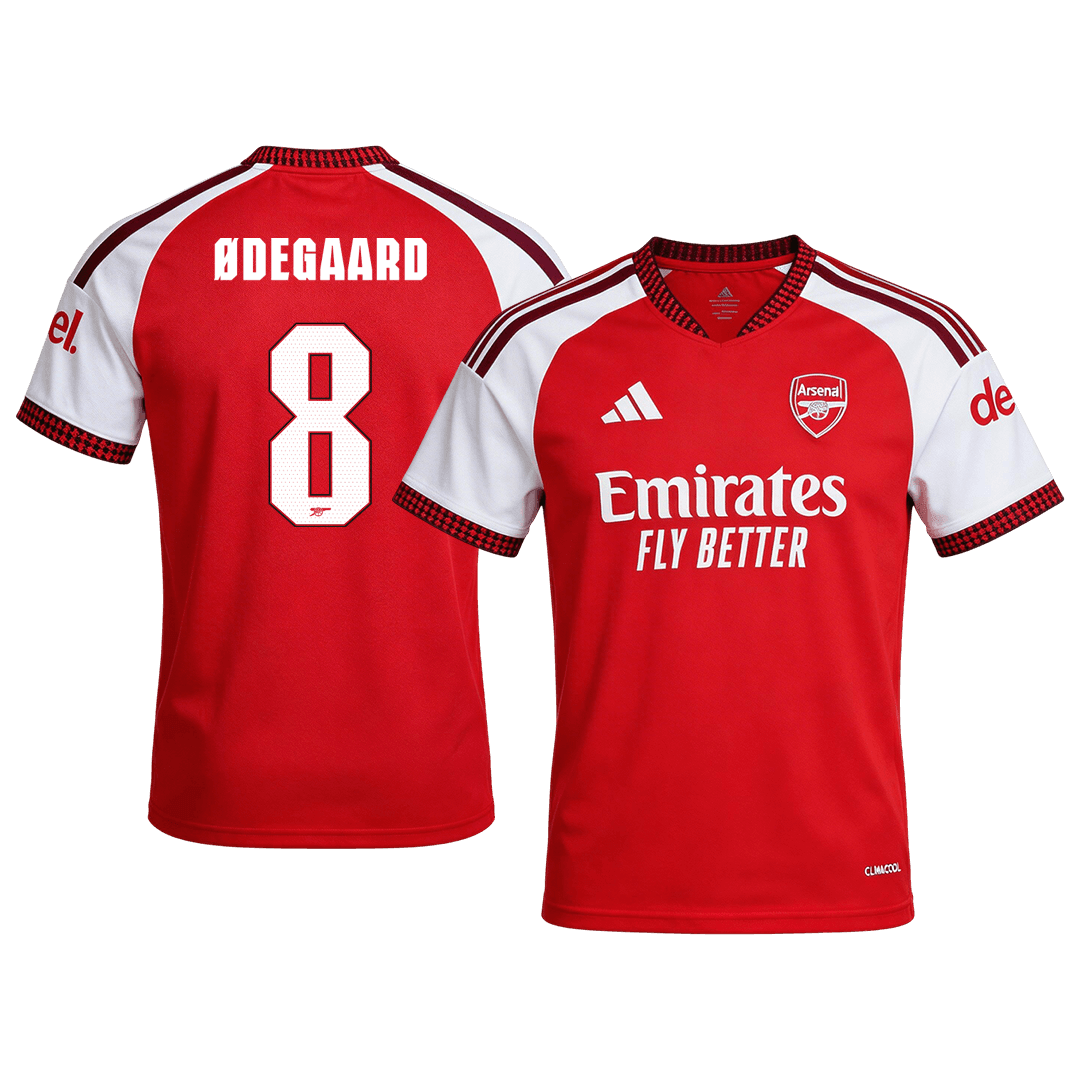 ØDEGAARD #8 Arsenal Domicile Maillot 2026/27 Rouge - UCL