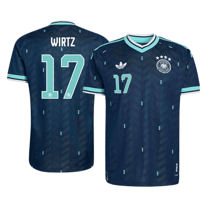 WIRTZ #17 Duitsland Uitshirt - Wereldkampioenschap 2026 Marineblauw Speler