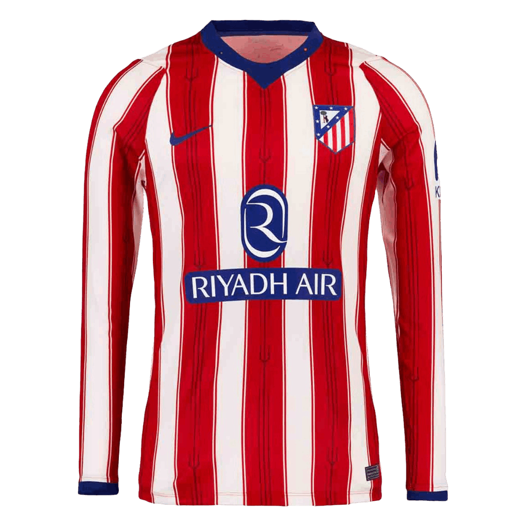 Atlético Domicile Maillot Manches Longues 2026/27 Rouge&Blanc