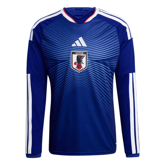 Japon Domicile Maillot Manches Longues - Coupe du Monde 2026 Bleu marine Grande Taille