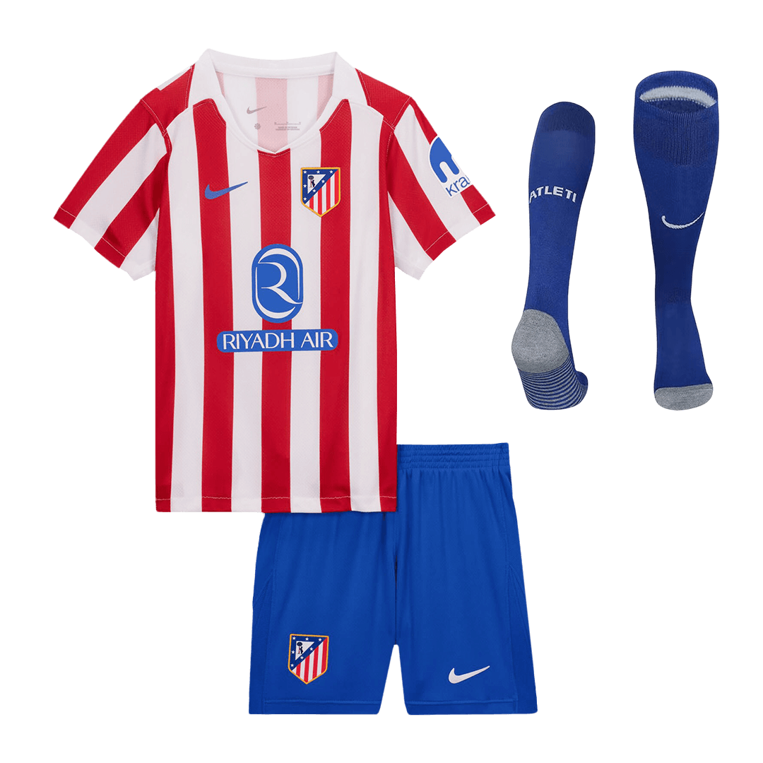 Atlético Thuisshirt Kit 2025/26 Kinderen Rood&Wit