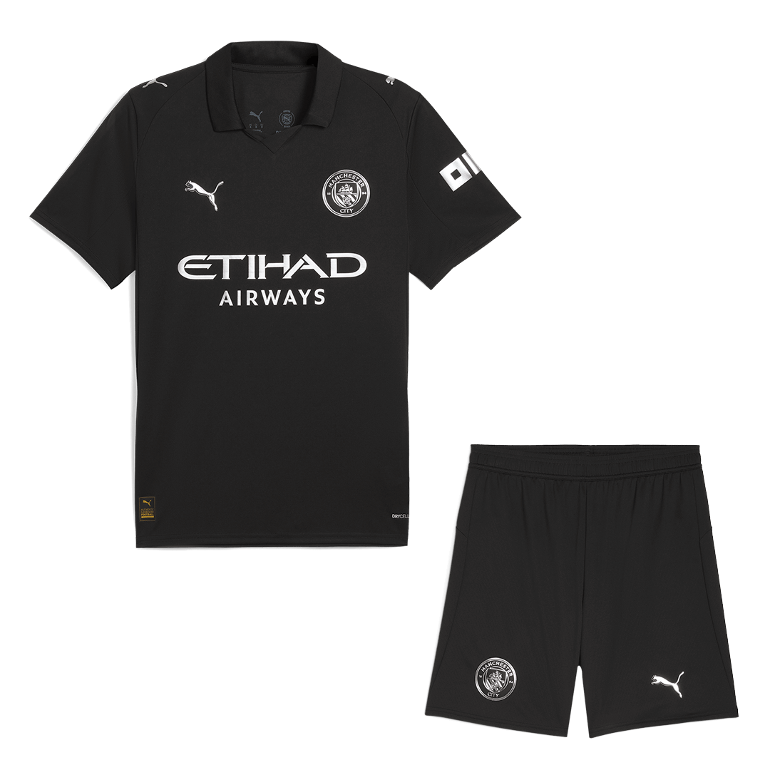 Manchester City Uit Thuisshirt 2025/26 Zwart