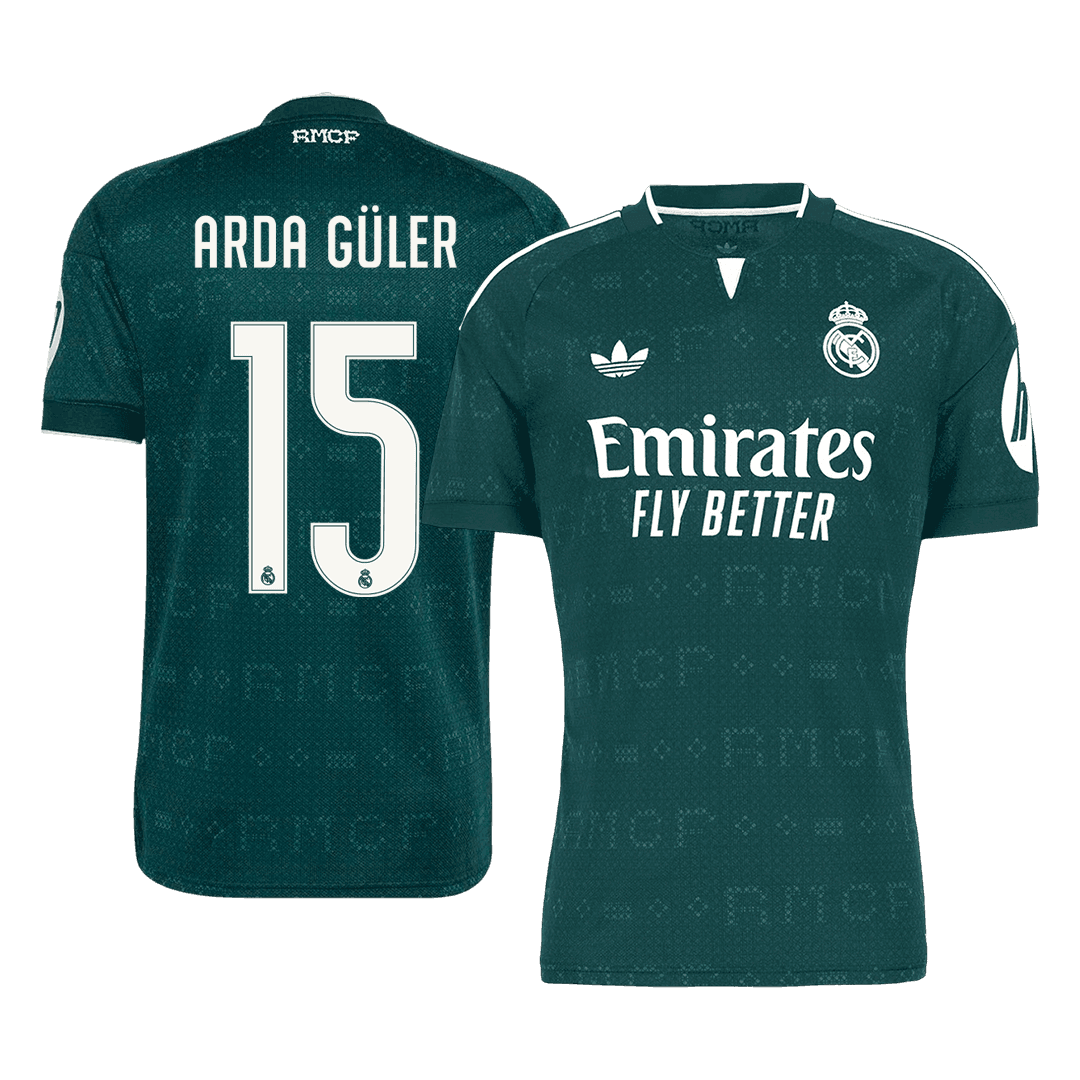 ARDA GÜLER #15 Real Madrid Extérieur Maillot 2026/27 Vert