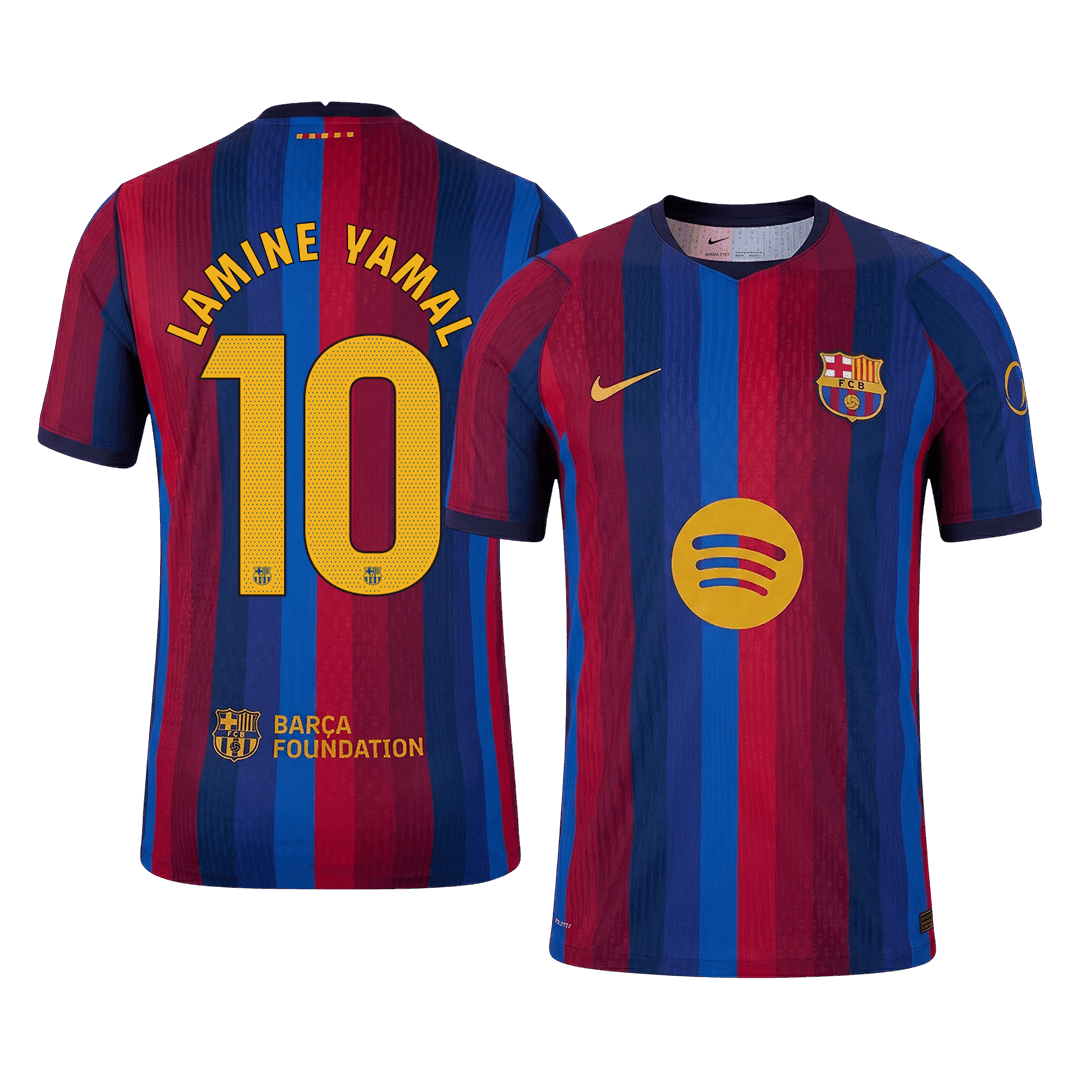 LAMINE YAMAL #10 Barcelone Domicile Maillot 2026/27 Rouge&Bleu Joueur