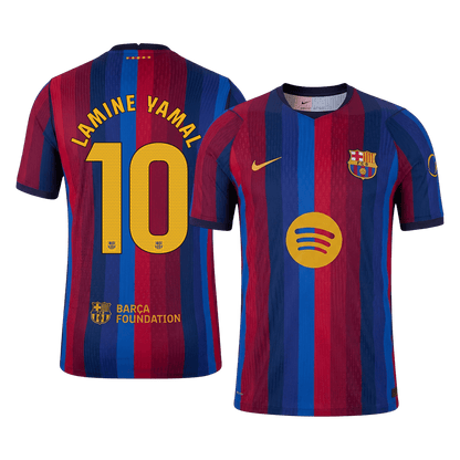 LAMINE YAMAL #10 Barcelone Domicile Maillot 2026/27 Rouge&Bleu Joueur