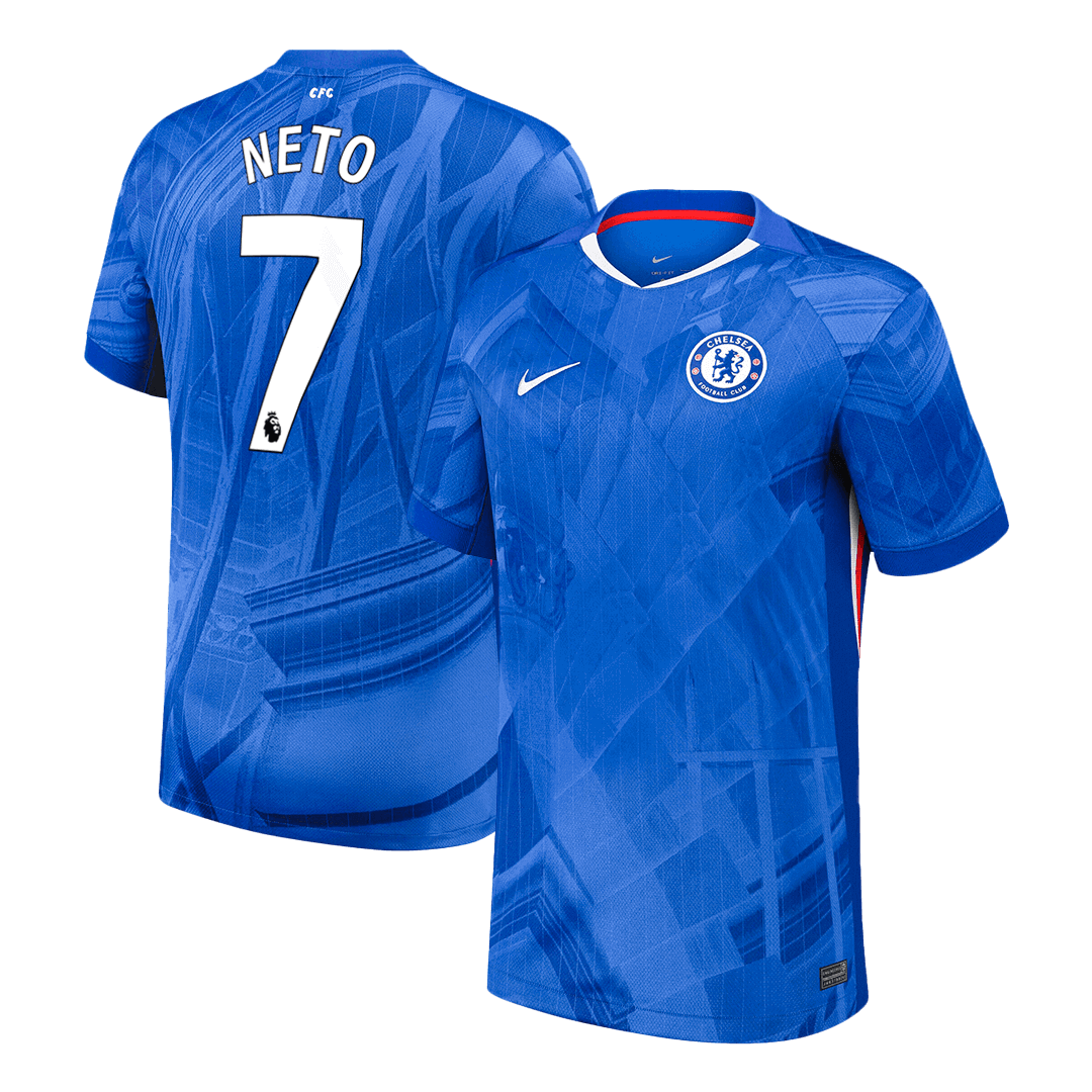 NETO #7 Chelsea Domicile Maillot 2025/26 Bleu - Super