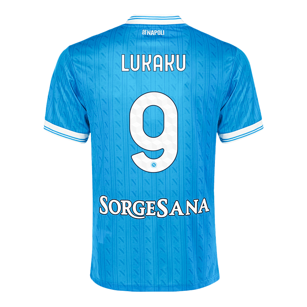 LUKAKU #9 Naples Domicile Maillot 2025/26 Bleu