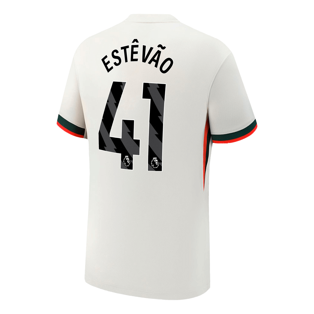 ESTÊVÃO #41 Chelsea Uitshirt 2025/26 Wit
