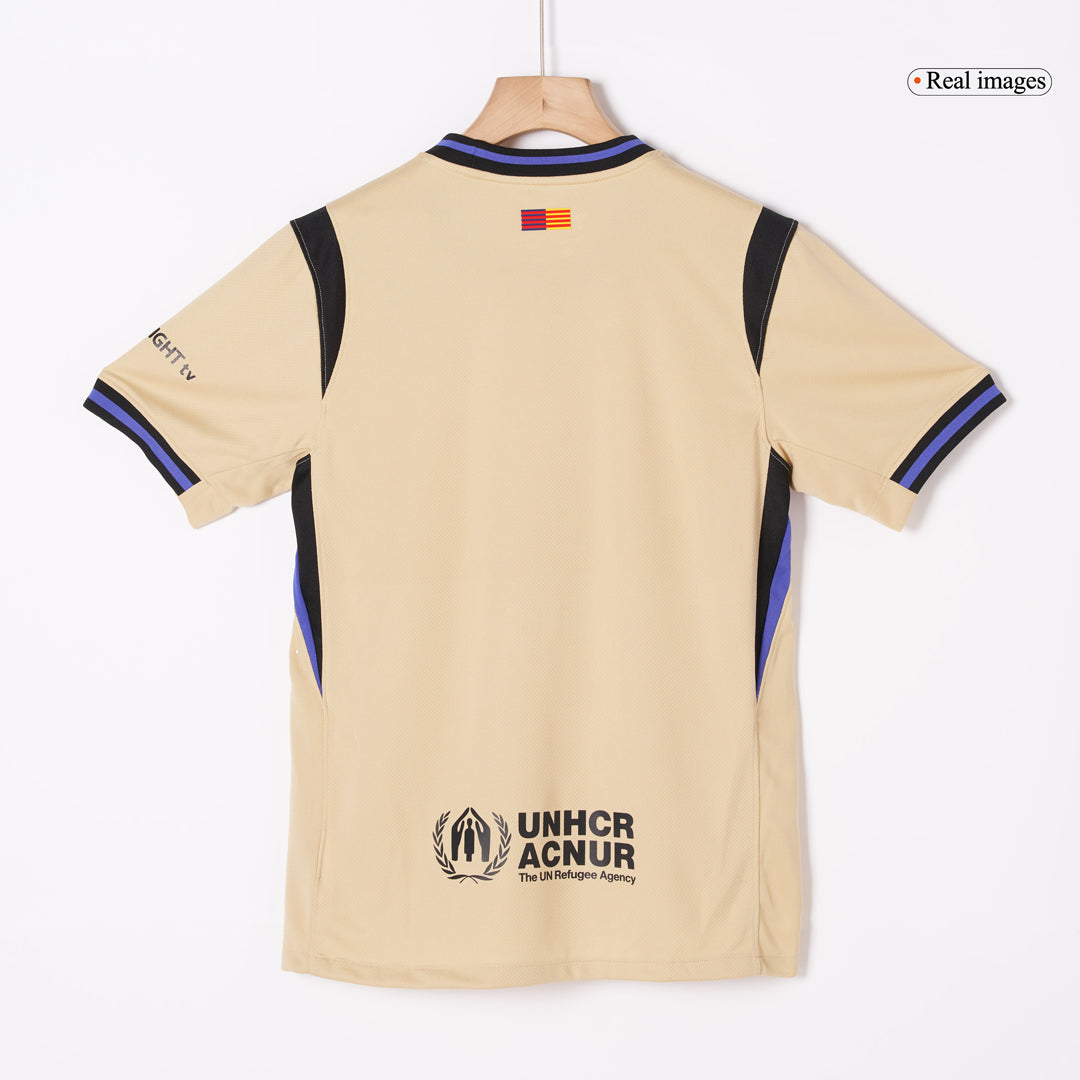 KOUNDE #23 Barcelona Uitshirt 2025/26 Geel - UCL
