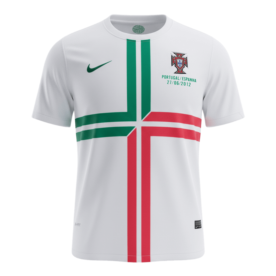 Retro Portugal Uitshirt 2012 Wit