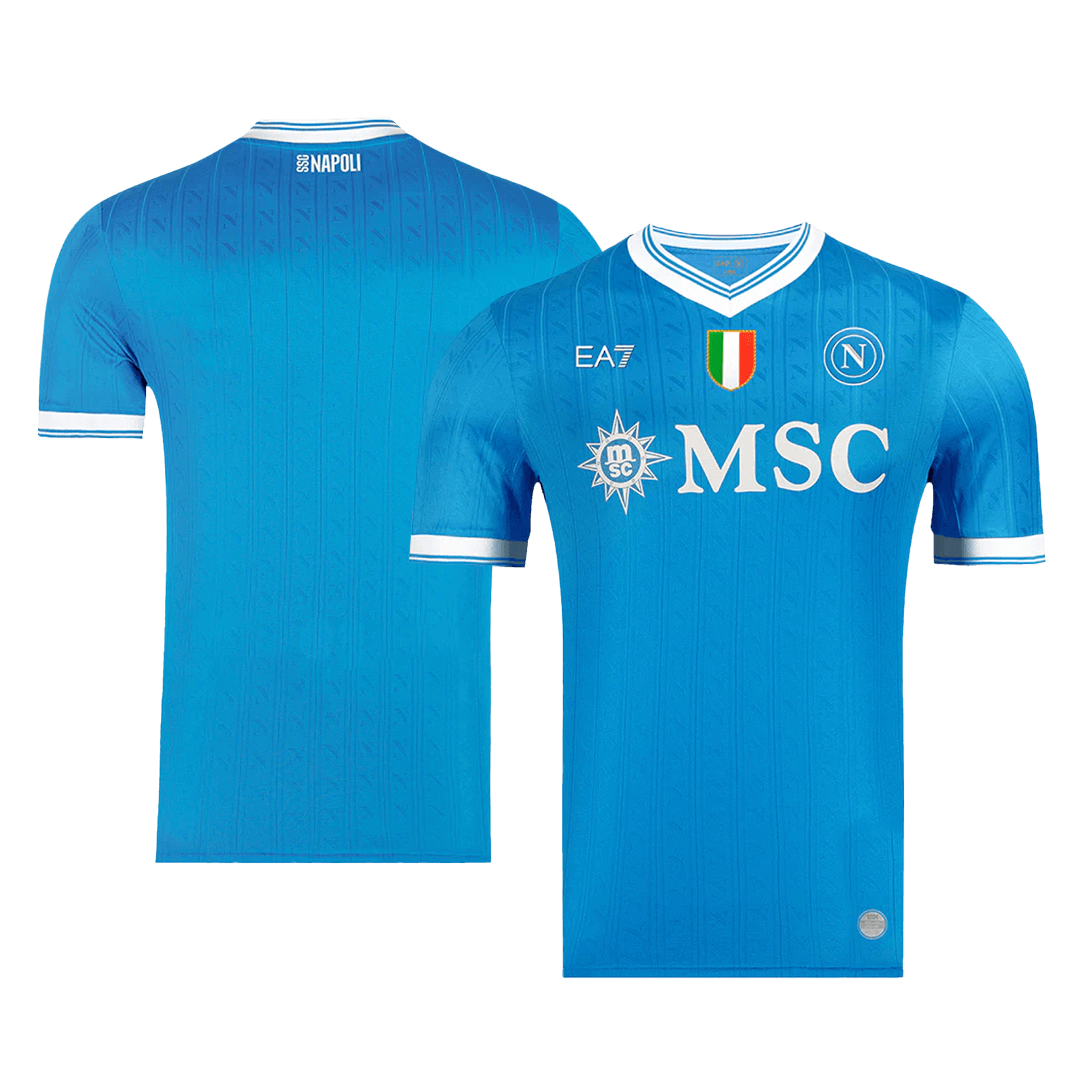 Napels Thuisshirt 2025/26 Blauw Authentiek
