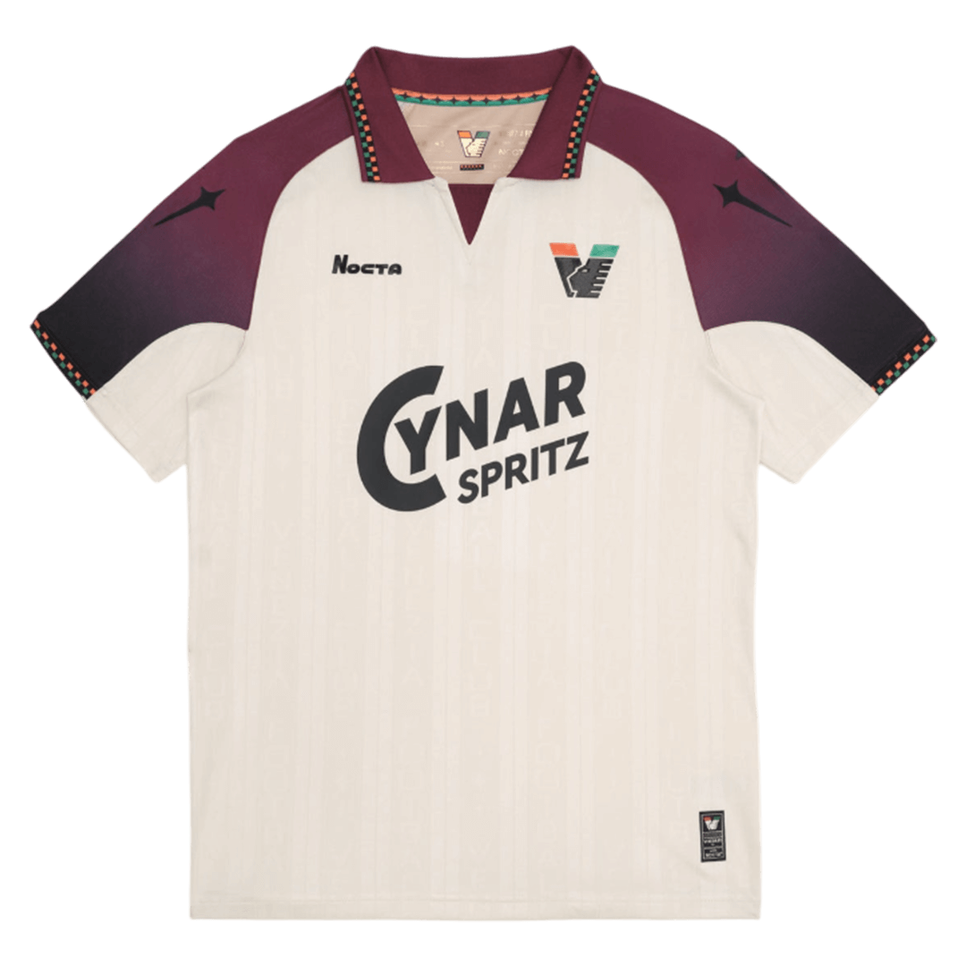 Venezia FC Extérieur Maillot 2025/26 Beige Grande Taille