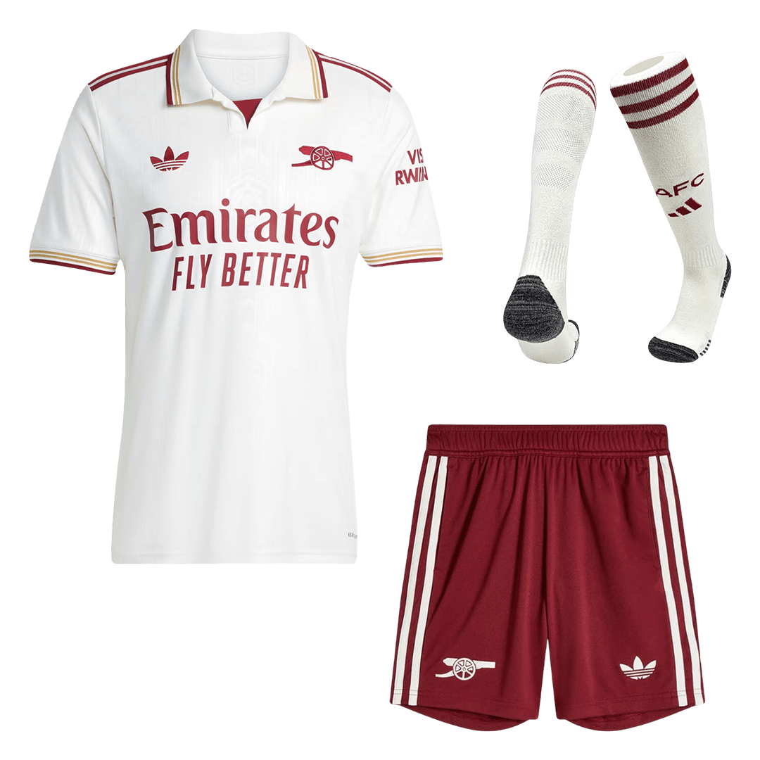 Arsenal Third Maillot Kit 2025/26 Blanc