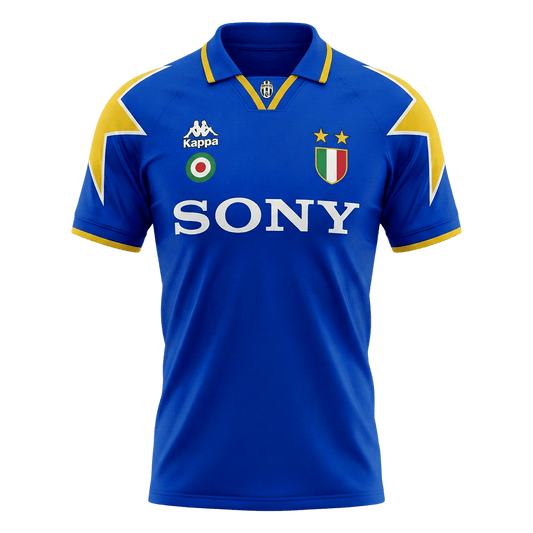 Retro Juventus Uitshirt 1995/96 Blauw