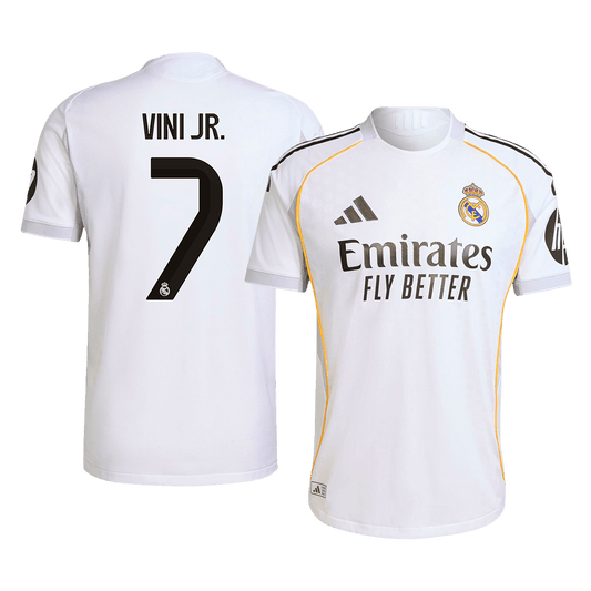 VINI JR. #7 Real Madrid Domicile Maillot 2025/26 Authentique