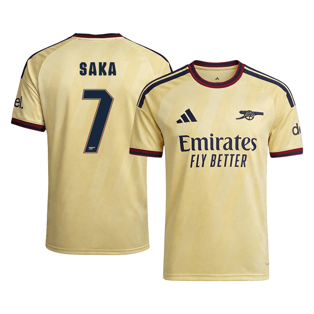 SAKA #7 Arsenal Third Maillot 2026/27 Jaune - UCL