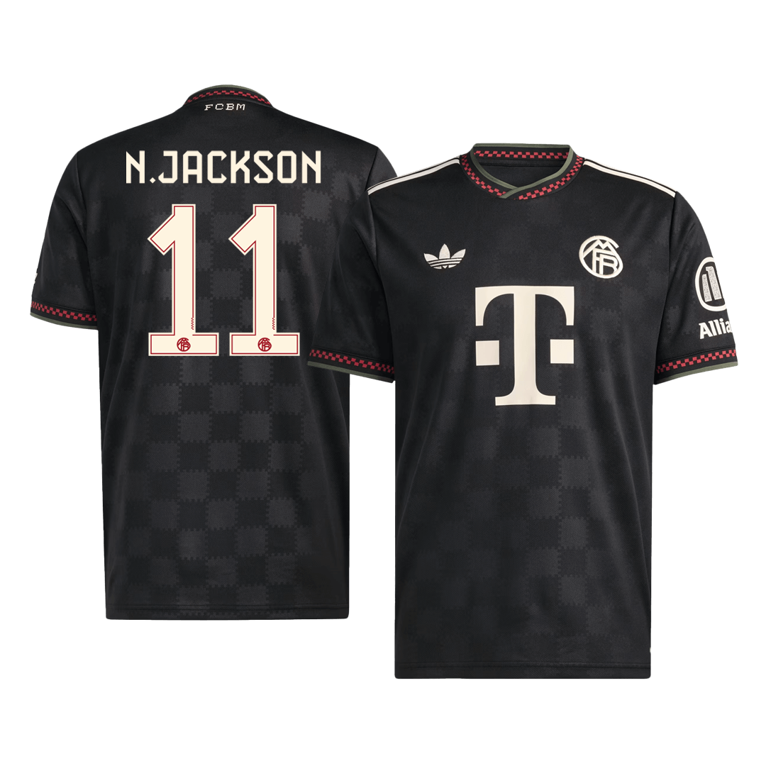 N.JACKSON #11 Munich Third Maillot 2025/26 Noir