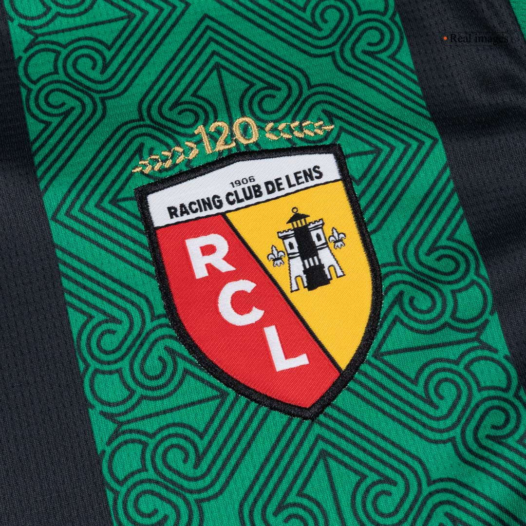 THAUVIN #10 RC Lens Extérieur Maillot 2025/26 Vert&noir