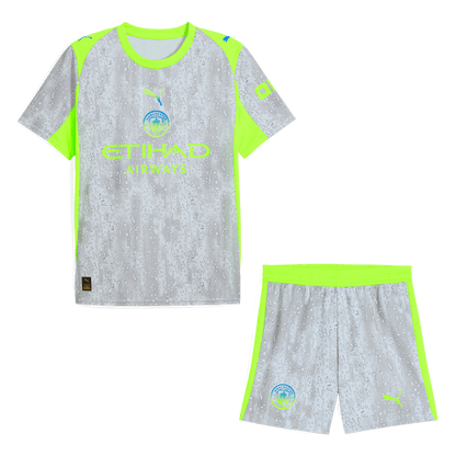 Manchester City Third Maillot Kit 2025/26 Gris
