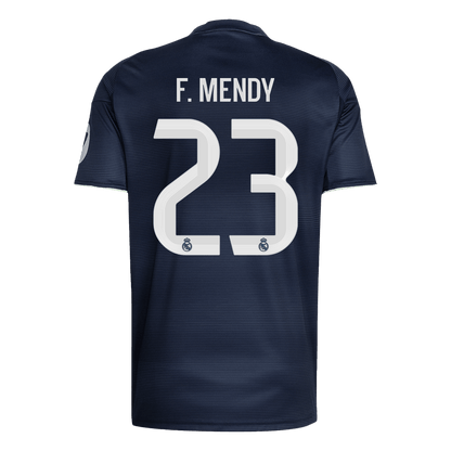 F.MENDY #23 Real Madrid Uit Thuisshirt 2025/26 Marineblauw