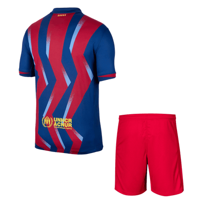 Barcelone Fourth Away Maillot Kit 2025/26 Rouge&Bleu