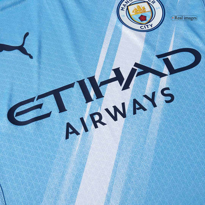 REIJNDERS #4 Manchester City Thuistenue 2025/26 Blauw Speler
