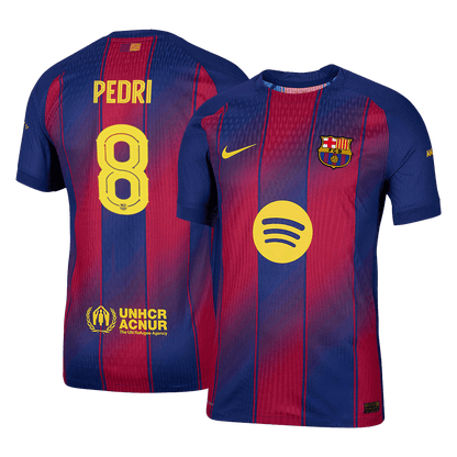 PEDRI #8 Barcelona Thuisshirt 2025/26 Authentiek - UCL